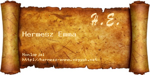 Hermesz Emma névjegykártya