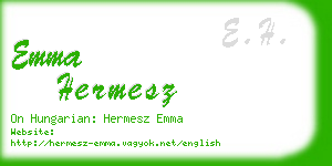 emma hermesz business card